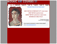 Tablet Screenshot of mosaicartcourses.com